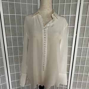 Club Monaco XS White Blouse